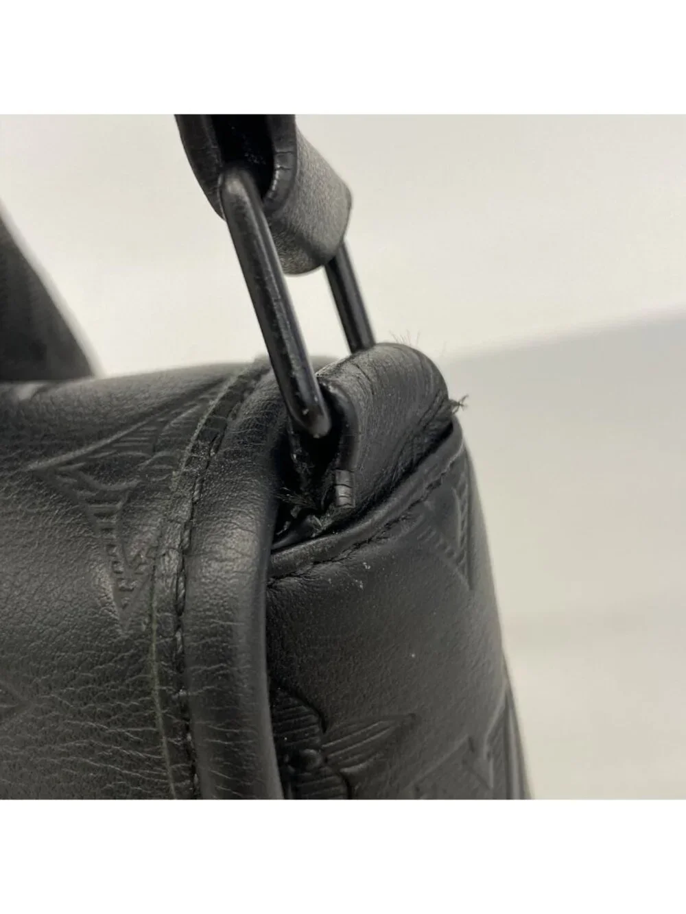 Louis Vuitton Shoulder Bag Monogram Shadow Pulse Messenger Black